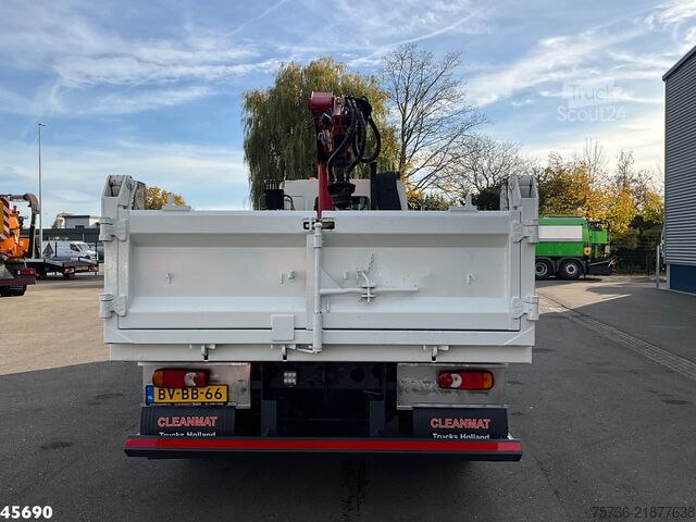 Tippbil med kran DAF FA 55 LF 220 HMF 10 Tonmeter laadkraan Just 119...