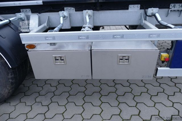 Rullplatformas piekabe MÜLLER-MITTELTAL 20 to. Tandem Haken-Containeranhänger