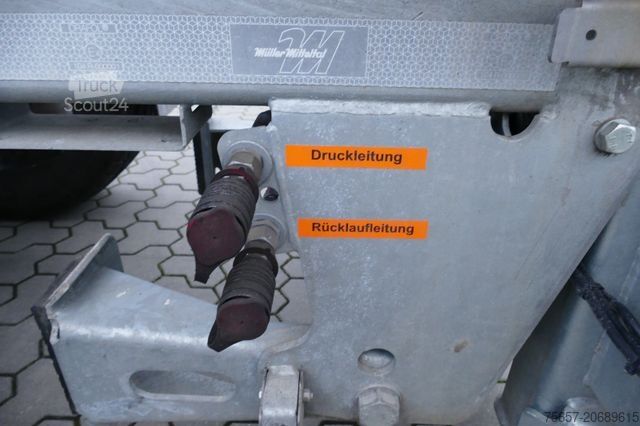 Rullplatformas piekabe MÜLLER-MITTELTAL 20 to. Tandem Haken-Containeranhänger