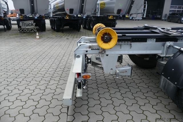 Rullplatformas piekabe MÜLLER-MITTELTAL 20 to. Tandem Haken-Containeranhänger