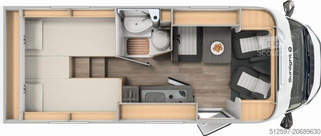 Polointegrovaný obytný vůz SUNLIGHT V 66 Autom.,Markise,FT,Alu