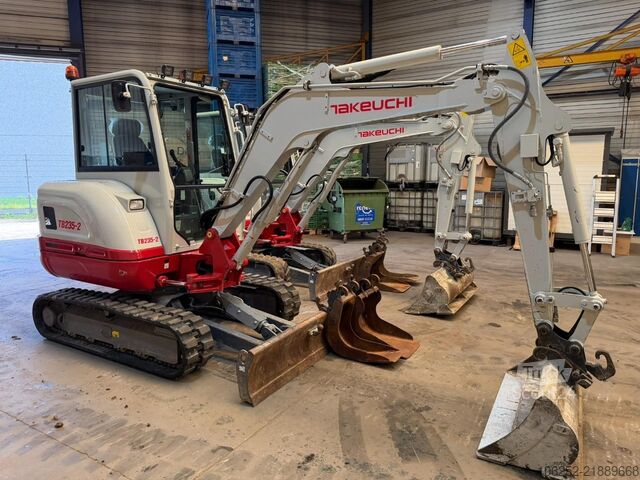 Minibagger Takeuchi TB235-2 *1189H ORIGINAL* - 3  BUCKETS / LÖFFEL ...