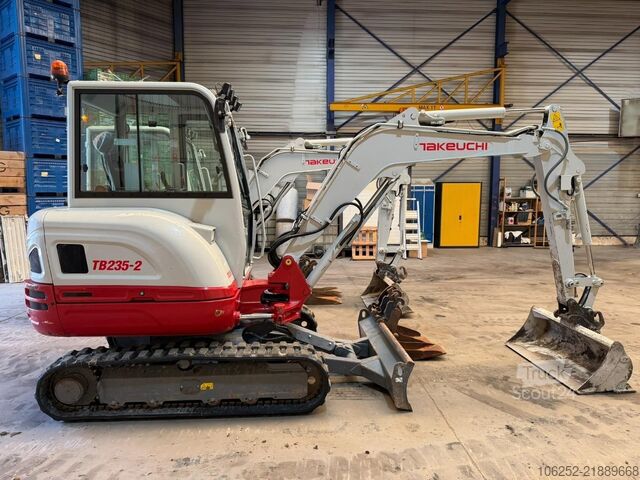 мини-экскаватор Takeuchi TB235-2 *1189H ORIGINAL* - 3 BUCKETS / LÖFFEL ...