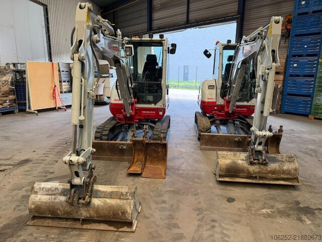 Minibagger Takeuchi TB235-2 *1134H ORIGINAL* - 3  BUCKETS / LÖFFEL ...