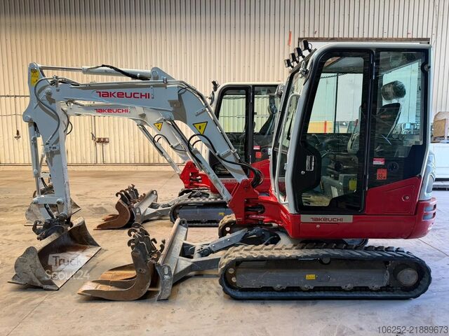 Minibagger Takeuchi TB235-2 *1134H ORIGINAL* - 3  BUCKETS / LÖFFEL ...