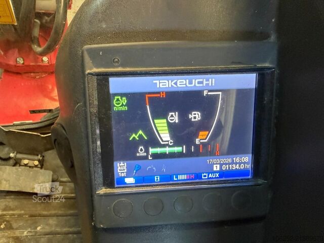 Minibagger Takeuchi TB235-2 *1134H ORIGINAL* - 3  BUCKETS / LÖFFEL ...