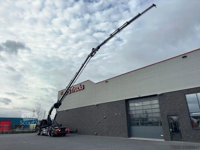 Scania P450 8X2 21 TON HAAKARM + HIAB 548 E-6 + JIB 150X-6 KRAAN/KRAN/CRANE/GRUA Scania P450 8X2 21 TON HAAKARM + HIAB 548 E-6 + JIB 15...