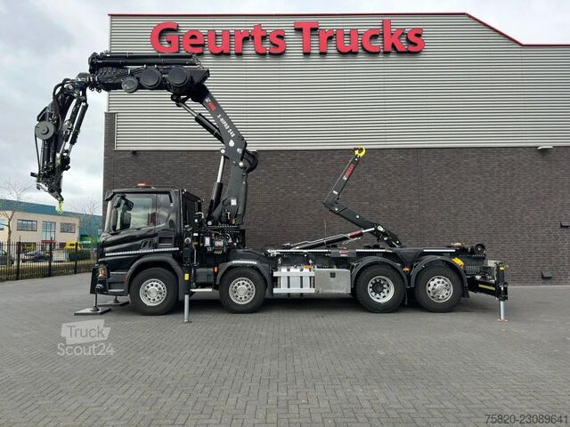 Scania P450 8X2 21 TON HAAKARM + HIAB 548 E-6 + JIB 150X-6 KRAAN/KRAN/CRANE/GRUA Scania P450 8X2 21 TON HAAKARM + HIAB 548 E-6 + JIB 15...