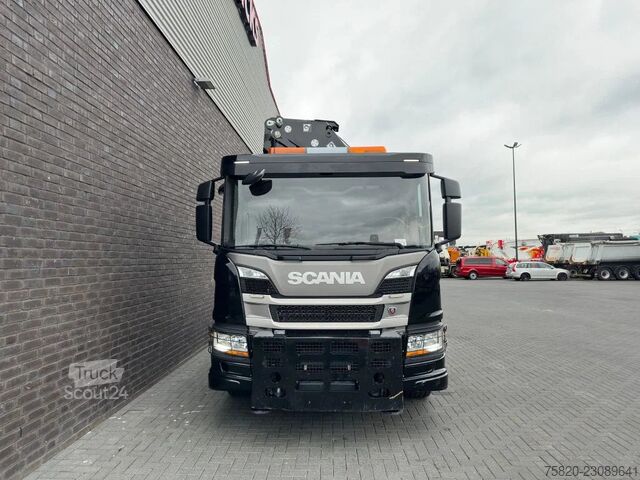 Scania P450 8X2 21 TON HAAKARM + HIAB 548 E-6 + JIB 150X-6 KRAAN/KRAN/CRANE/GRUA Scania P450 8X2 21 TON HAAKARM + HIAB 548 E-6 + JIB 15...