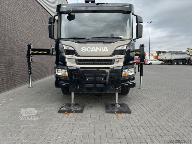 Scania P450 8X2 21 TON HAAKARM + HIAB 548 E-6 + JIB 150X-6 KRAAN/KRAN/CRANE/GRUA Scania P450 8X2 21 TON HAAKARM + HIAB 548 E-6 + JIB 15...