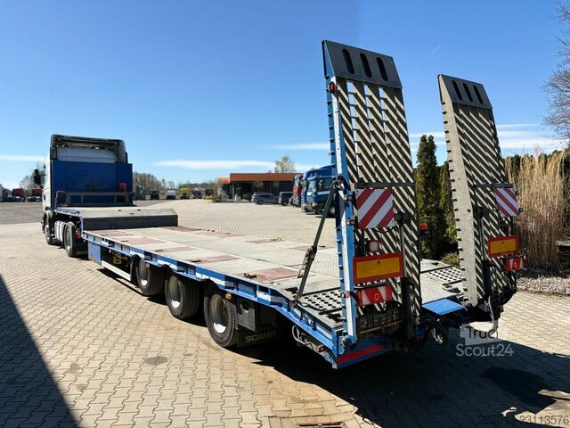Reboque com plataforma rebaixada HUMBAUR ELBO EN04 P Tieflader 3 Achse