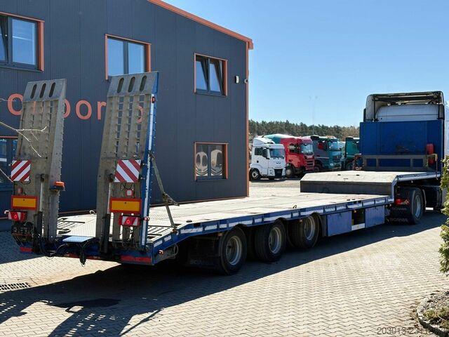 Reboque com plataforma rebaixada HUMBAUR ELBO EN04 P Tieflader 3 Achse