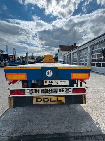 Låglastarsläpvagn DOLL P3H gelenkt 7,7 m ausziehbar