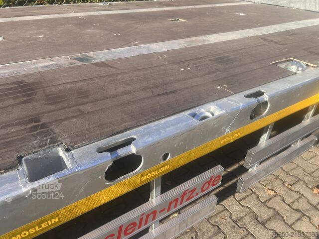 Remorcă deschisă Möslein T 3 Plato 8,6 m  3 Achs Jumbo- Plato- Anhänger 8,60 m, Mega