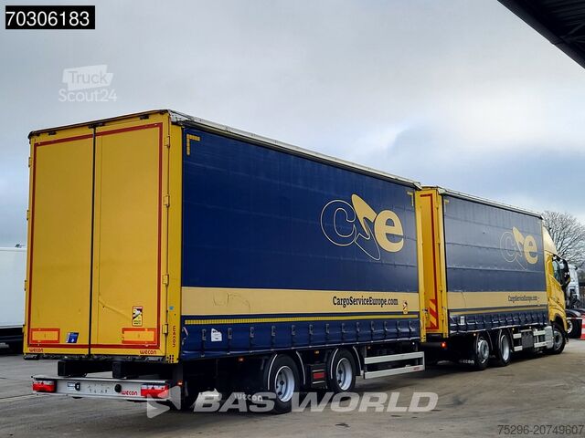 Kayar branda Volvo FH 460 6X2 Curtainsider Combi LNG Engine Slidin...