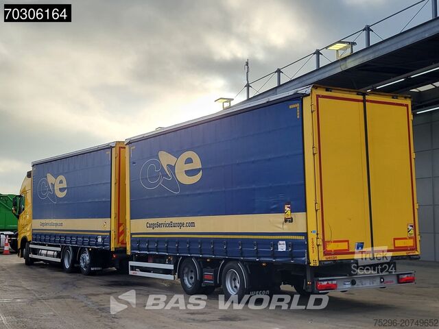 Kayar branda Volvo FH 460 6X2 Curtainsider Combi LNG Engine Slidin...