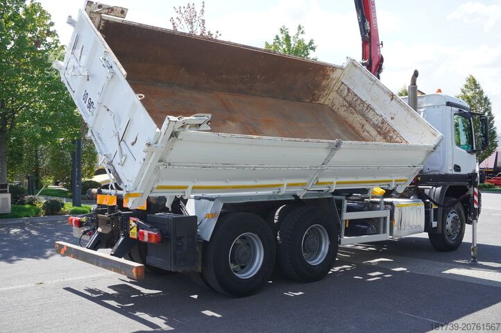 τριμερής ανατροπέας Mercedes-Benz Arocs 2636 / 6x4 / HDS Fassi / 3-Way Tip