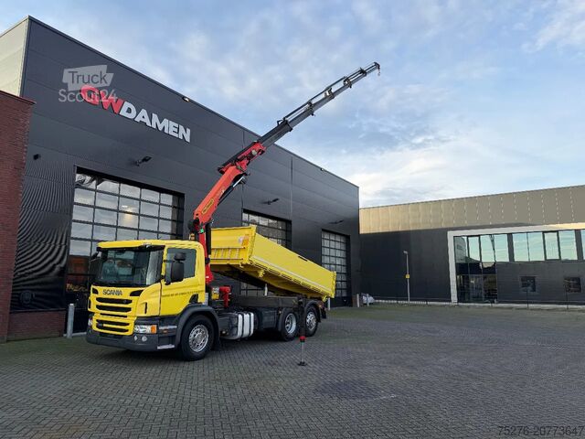 3-stranski nakladalnik Scania P360 6x2 3 zijdige Kipper/ Palfinger PK 18002-E...