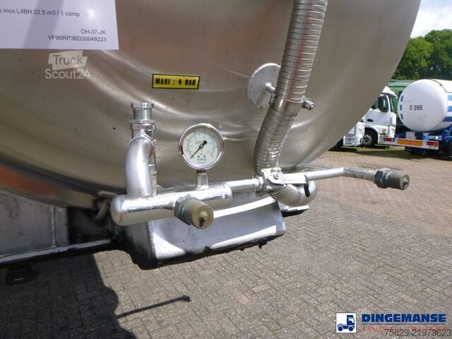 Rezervoar Magyar Chemical tank inox L4BH 22.5 m3 / 1 comp