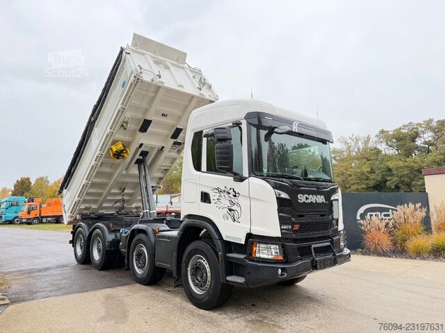 Ανατρεπόμενο φορτηγό SCANIA 460 G XT 8x4 MEILLER Kipper Bordmatik