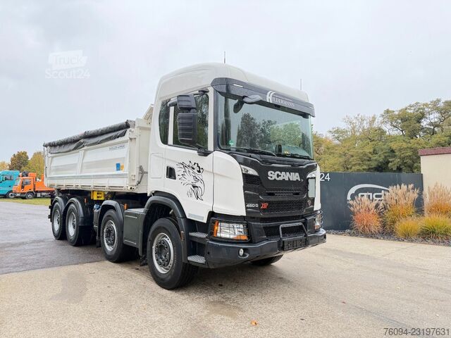 Ανατρεπόμενο φορτηγό SCANIA 460 G XT 8x4 MEILLER Kipper Bordmatik