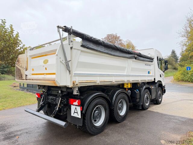 Ανατρεπόμενο φορτηγό SCANIA 460 G XT 8x4 MEILLER Kipper Bordmatik