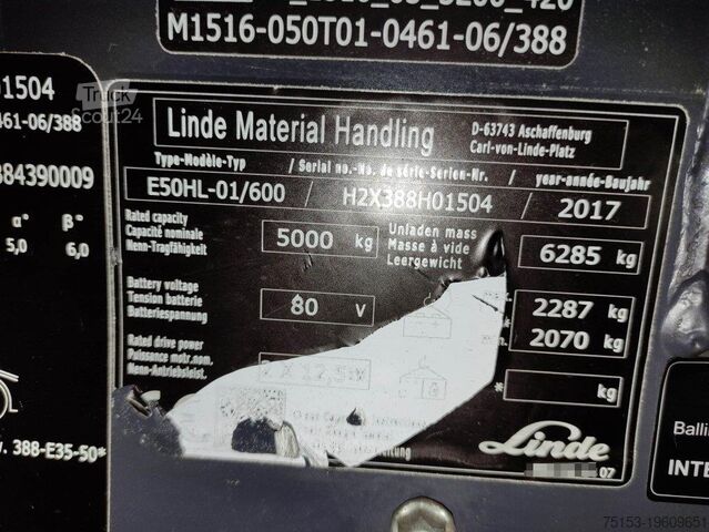 Elektromos – 4 kerék Linde E50HL