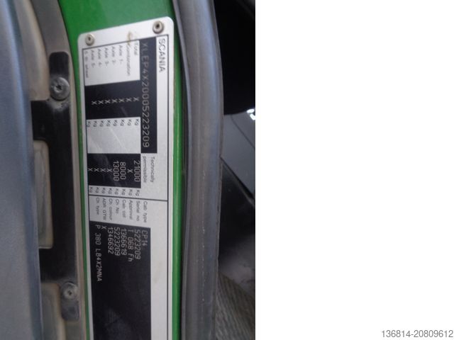 Autocamion basculant SCANIA P380LB EU5 Klima Optic Cruise