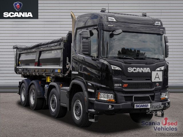 شاحنة قلابة ثلاثية الجوانب Scania G 460 B8x4HZ XT - Meiller TRIGENIUS D421 / Bordmat