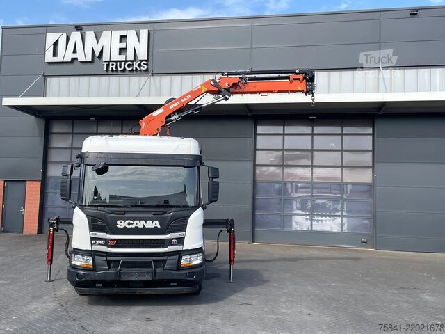 Darus teherautó Scania P340 P340 XT Atlas 96.3E - A3L laadkraan + VDL ...