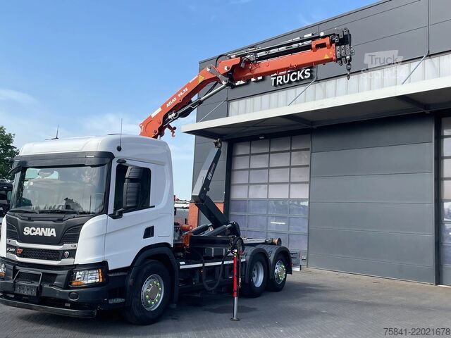 Darus teherautó Scania P340 P340 XT Atlas 96.3E - A3L laadkraan + VDL ...