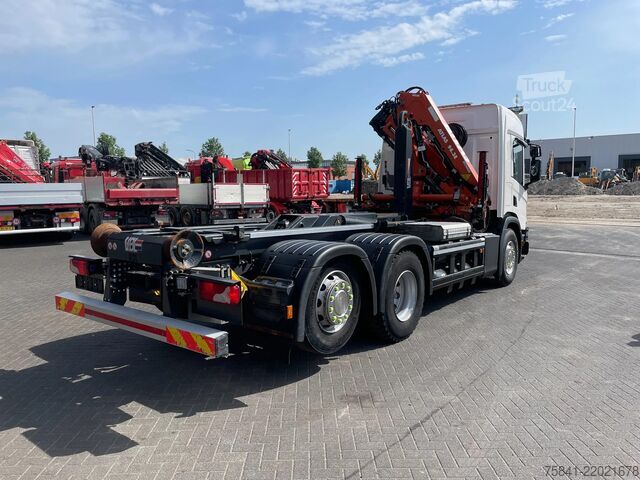 Darus teherautó Scania P340 P340 XT Atlas 96.3E - A3L laadkraan + VDL ...