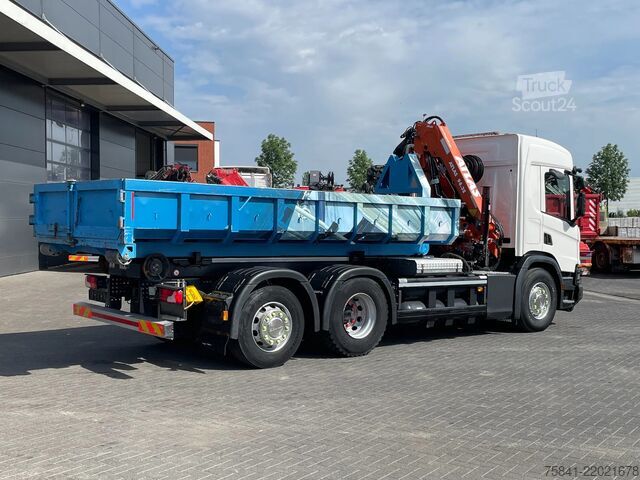 Darus teherautó Scania P340 P340 XT Atlas 96.3E - A3L laadkraan + VDL ...
