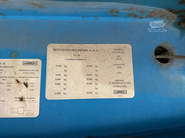 Montenegro SG45 Hidrolik Yükleme Rampalı Hollanda Römorku – APK/TÜV Muayenesi 04/2027'ye Kadar Geçer Montenegro SG45 Hydraulische Oprijplaten NL Trailer APK/TU...