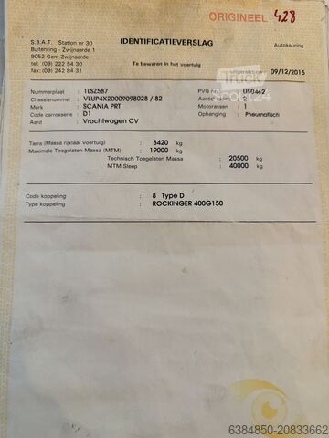 Truck chassis Scania P340 – Open Laadbak – 2005 