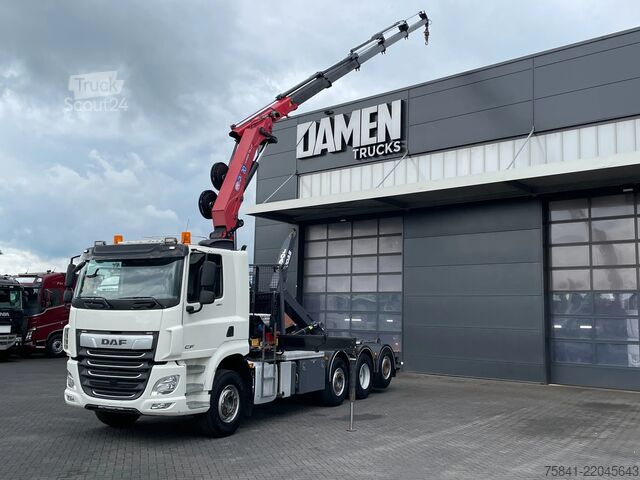 Camion-grue DAF CF 85.480 CF 85.480 8x2 Haakarm + HMF 2320K5-RCS