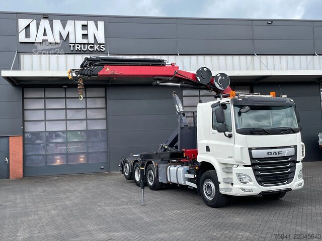 Camion cu macara DAF CF 85.480 CF 85.480 8x2 Haakarm + HMF 2320K5-RCS
