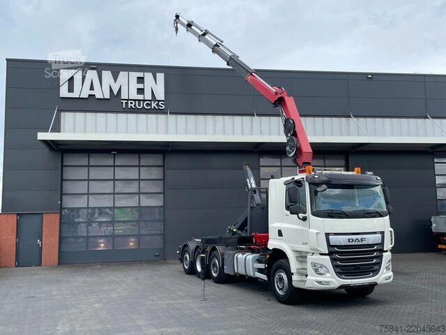 Camion cu macara DAF CF 85.480 CF 85.480 8x2 Haakarm + HMF 2320K5-RCS