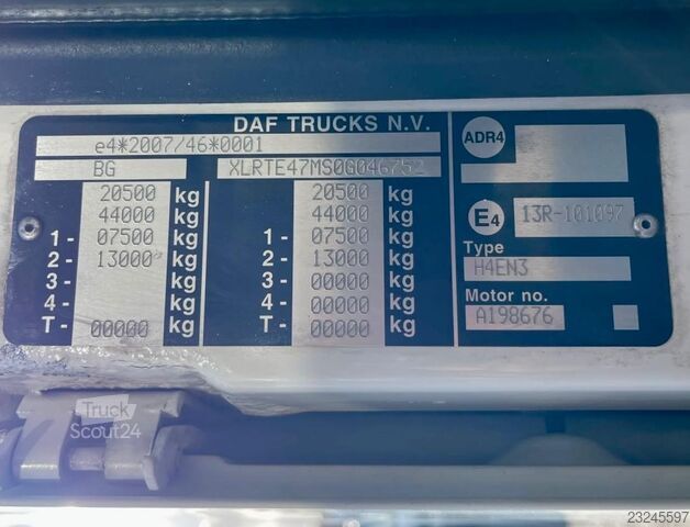 DAF XF 105.460 EURO 5, hladilnik, 2 rezervoarja za gorivo MVI2211 DAF XF 105.460 EURO 5, Frigo, 2X Brandstof Tanks