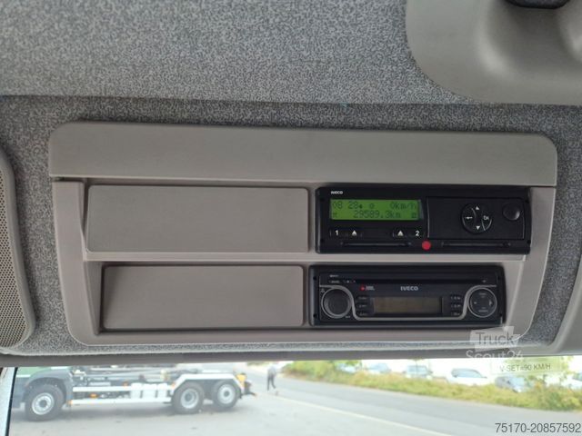 Flatbed truck IVECO Eurocargo ML100E22WM-BW 4x4 Pritsche L-Haus Bett