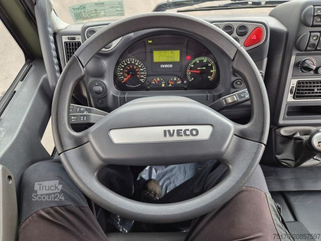 Flatbed truck IVECO Eurocargo ML100E22WM-BW 4x4 Pritsche L-Haus Bett