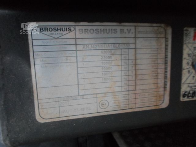 Semirimorchio ribassato BROSHUIS 4 AOU-23-48 SL/ TELE 3000 mm ausziehbar !