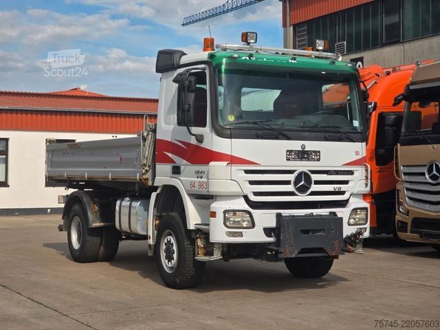 Autocamion basculant tridirecțional MERCEDES-BENZ ACTROS 1841 * 4X4-HYDRO * BORDMATIK *  MEILER