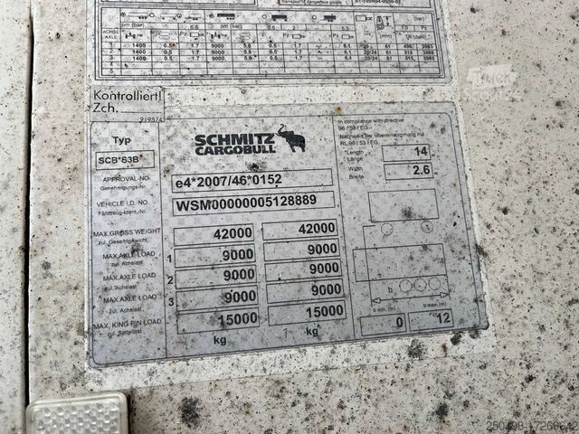 Transport w lodówce/zamrażarce Schmitz SCB S3B