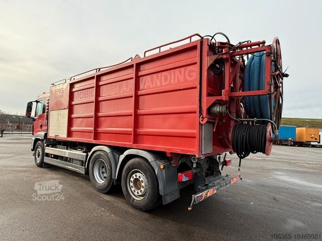 Vacuum tank truck MAN TGS 28.360 6x4H*4 Hydrodrive/Moos KSA VacuDrain