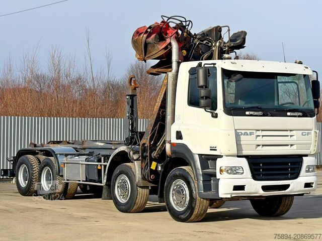 Kanca kasalı yük kamyonu (roll-off) DAF CF 85.430 * ABROLLKIPPER + JONSERED J1320 Z /8x4