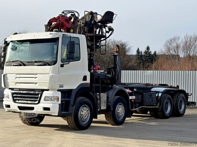 Kanca kasalı yük kamyonu (roll-off) DAF CF 85.430 * ABROLLKIPPER + JONSERED J1320 Z /8x4