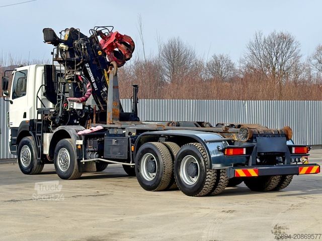 Kanca kasalı yük kamyonu (roll-off) DAF CF 85.430 * ABROLLKIPPER + JONSERED J1320 Z /8x4