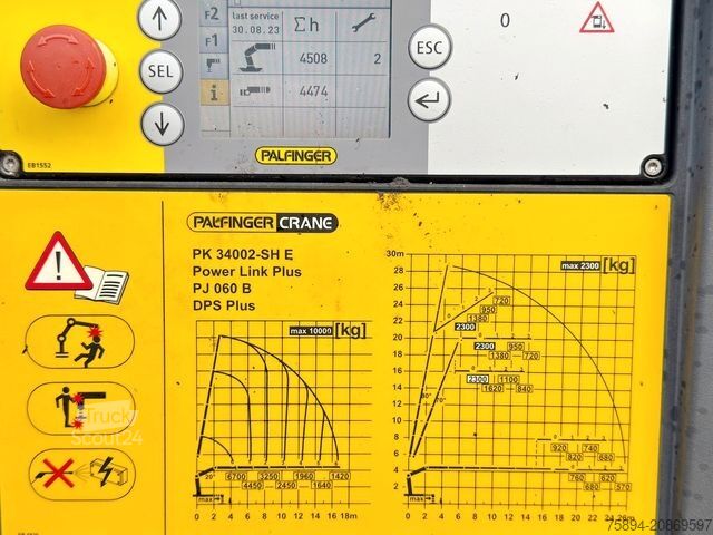 Kamyon üzerine monteli vinç MERCEDES-BENZ ACTROS 2545 * PK 34002 - SH +JIB /FUNK* 6x2