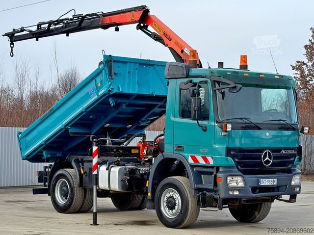 Damperli kamyon MERCEDES-BENZ ACTROS 1832 * KIPPER 4,00 m + PK 9501 * 4x4